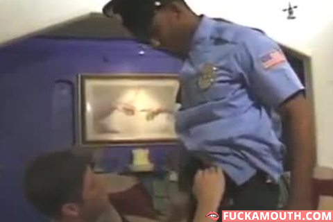 juicy homo Sex With dark Cop